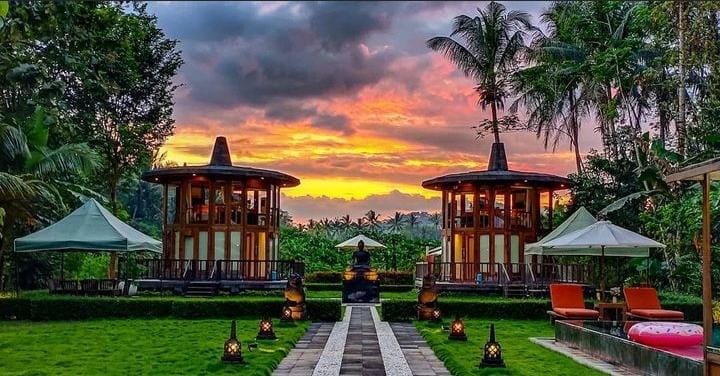 Unik! Hotel Le Temple di Borobudur Suguhkan Jungle New Year di Area Persawahan