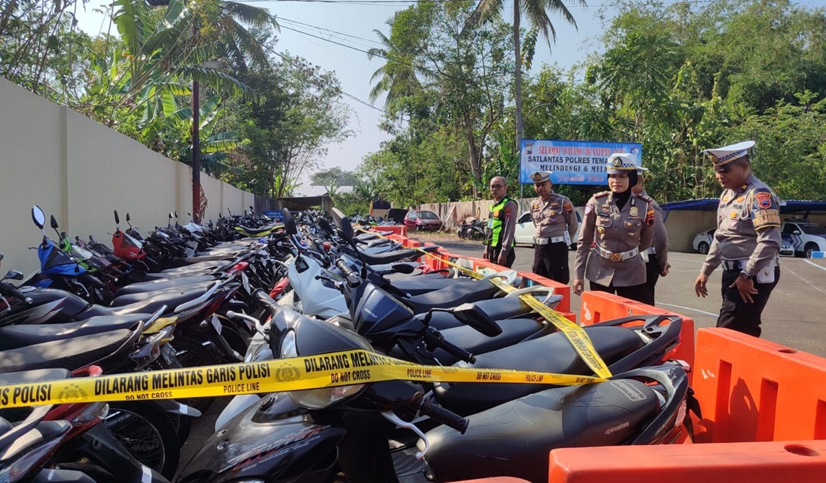 106 Motor Diamankan Saat Balap Liar di Parakan, Mayoritas Pelaku Masih di Bawah Umur
