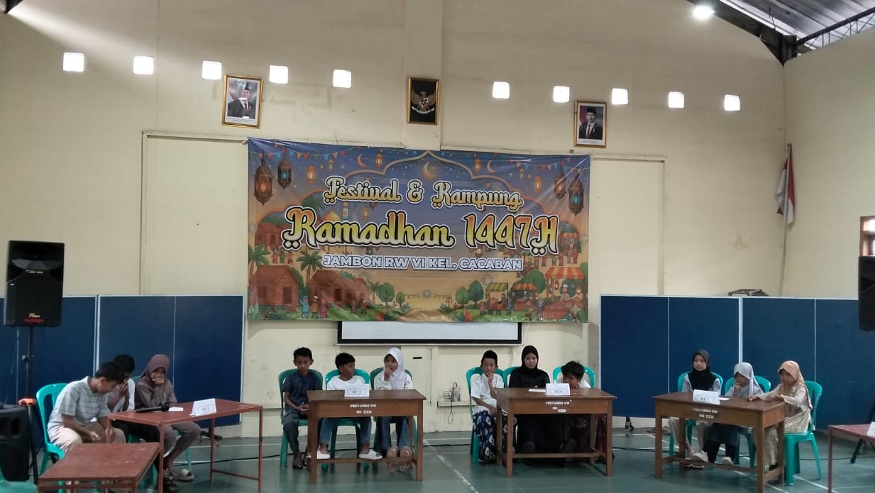 Lomba Cerdas Cermat RW 6 Cacaban, Bekali Anak-anak Ilmu Agama