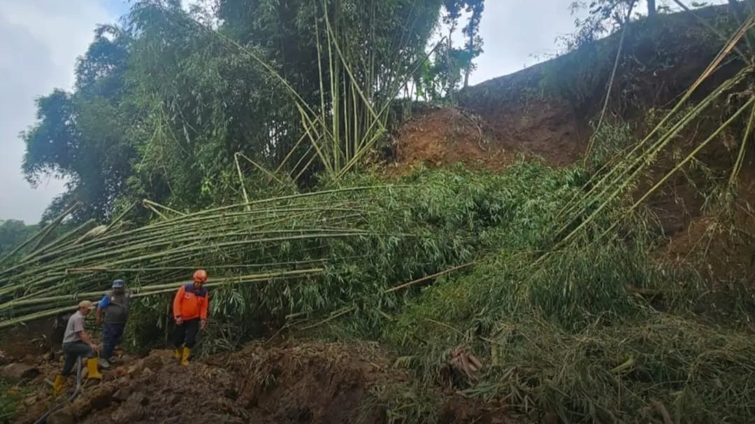 Tebing 15 Meter Longsor di Candiroto Temanggung, Irigasi dan Saluran Air Bersih Terdampak