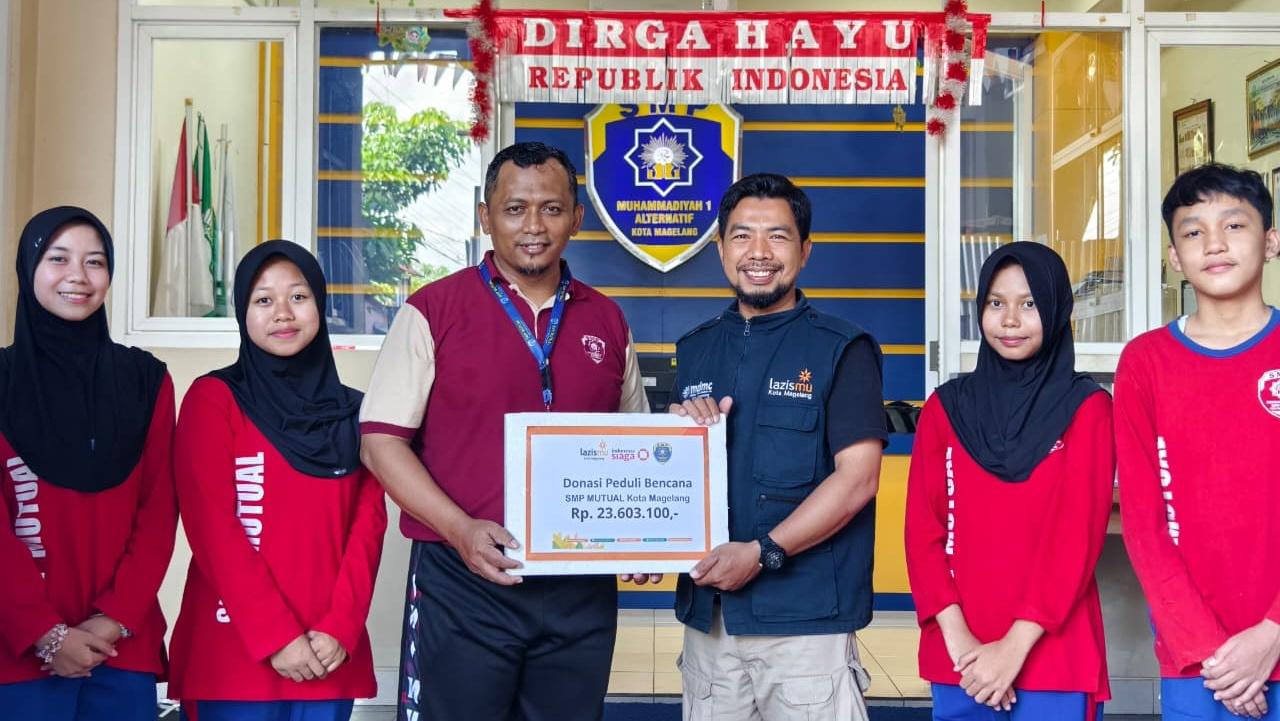 Siswa SMP Mutual Magelang Kumpulkan Donasi Rp23,6 Juta untuk Korban Bencana