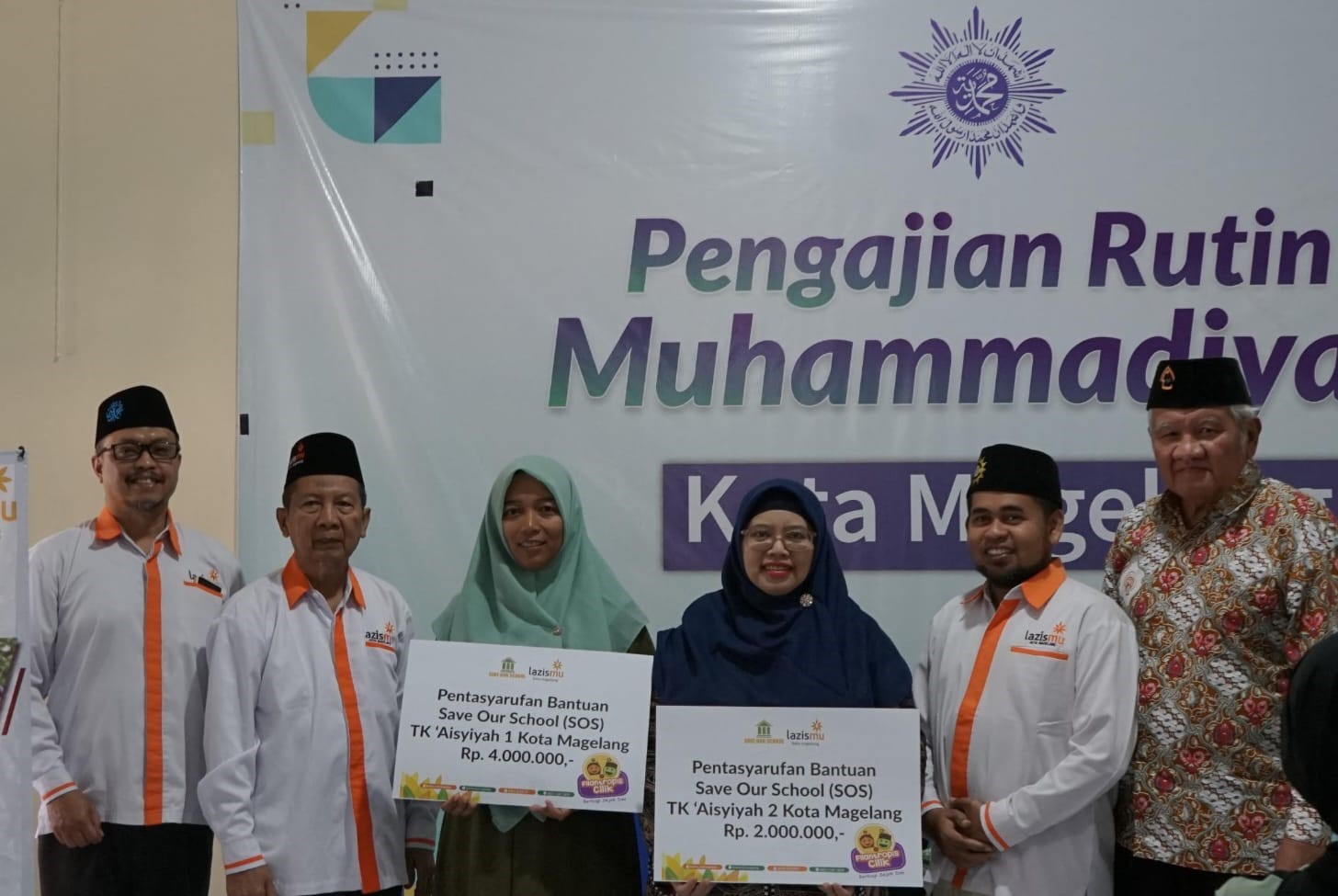 Lazismu Kota Magelang Salurkan Bantuan SOS ke Dua TK Aisyiyah