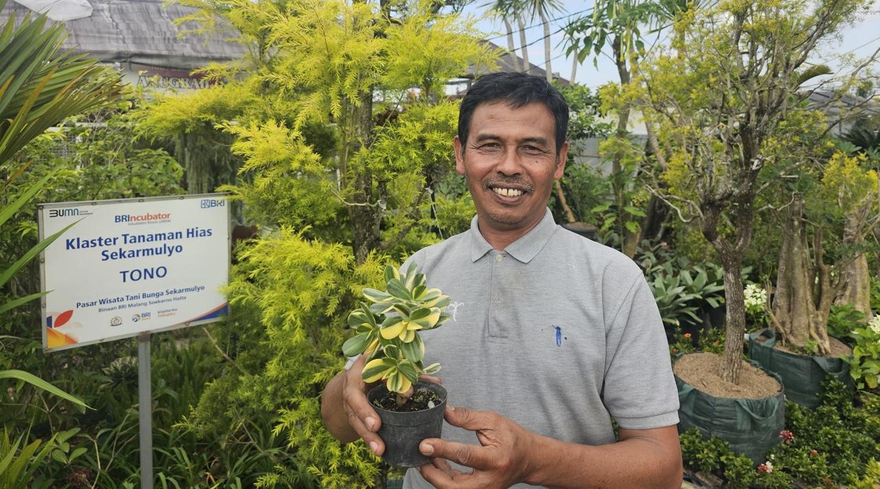 Sukses Jadi Mata Pencaharian Warga Sekitar, Ini Kisah Klaster Usaha Tanaman Hias Binaan BRI