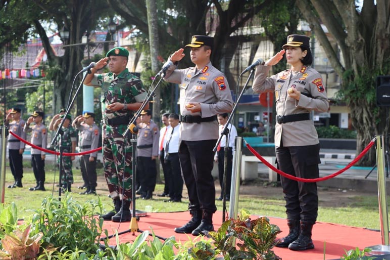 Jelang Pemilu, TNI-Polri Magelang Raya Gelar Apel Jam Pimpinan