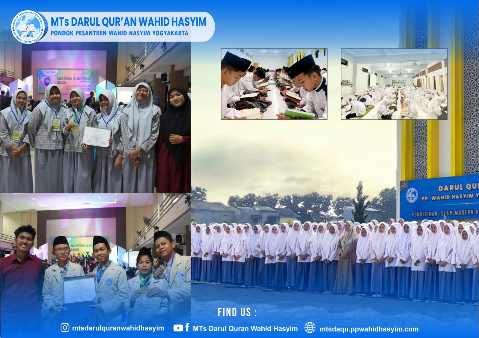 MTs Darul Quran Wahid Hasyim Yogyakarta Sabet Medali Emas di Internasional Invention for Young Moslem Scientis