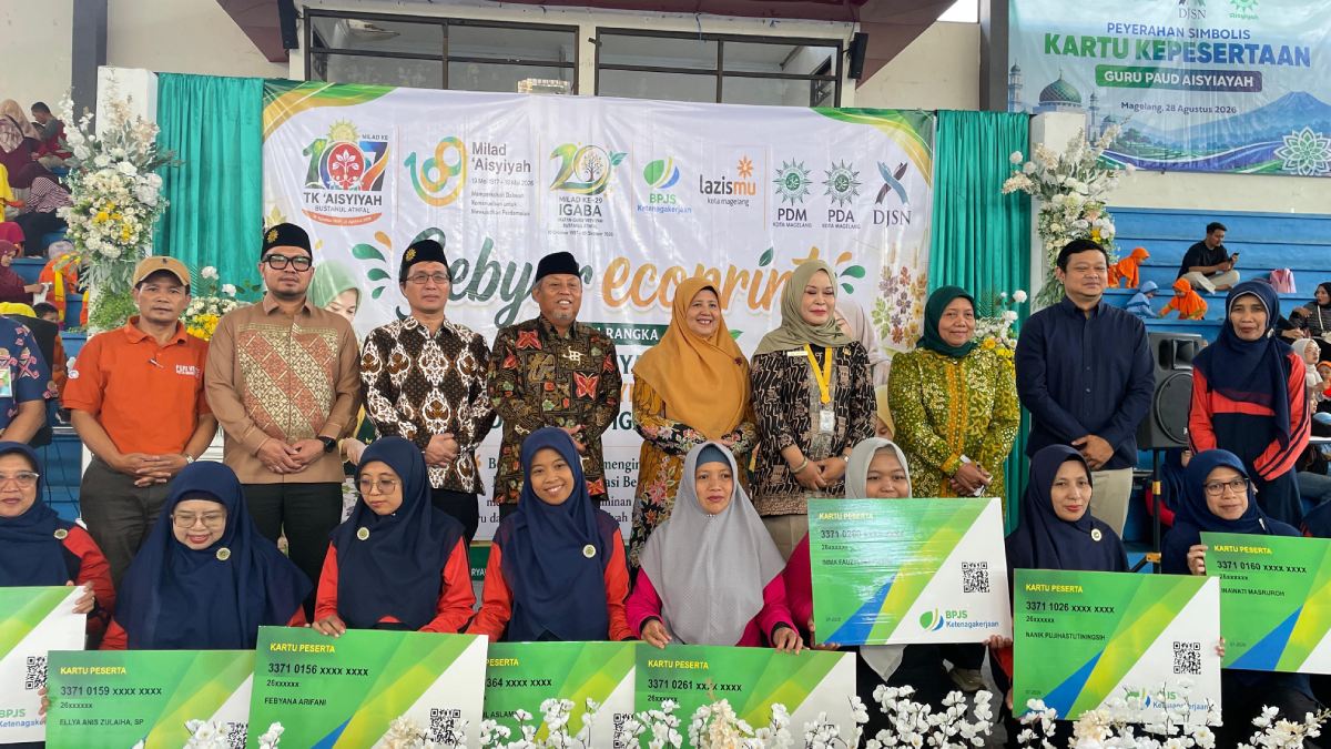 Bank Syariah Nasional Berikan Jaminan Sosial Ketenagakerjaan Guru PAUD Aisyiyah Kota Magelang
