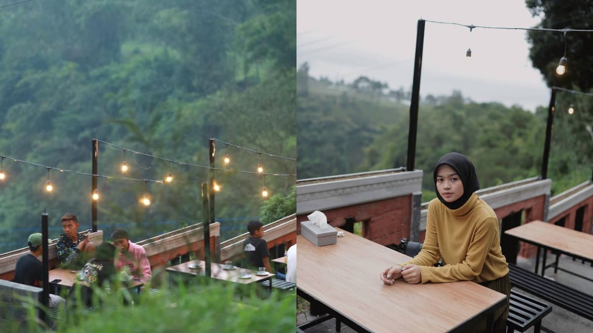 Nongkrong Nyaman Estetik di Kedai Pojok Tegalmulyo, Sambil Menikmati Keindahan Gunung Merapi 