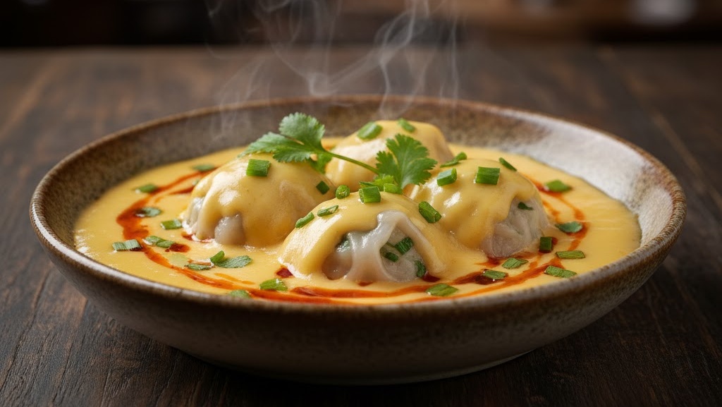 Resep dan Cara Membuat Dimsum Kuah Keju, Super Nagih!