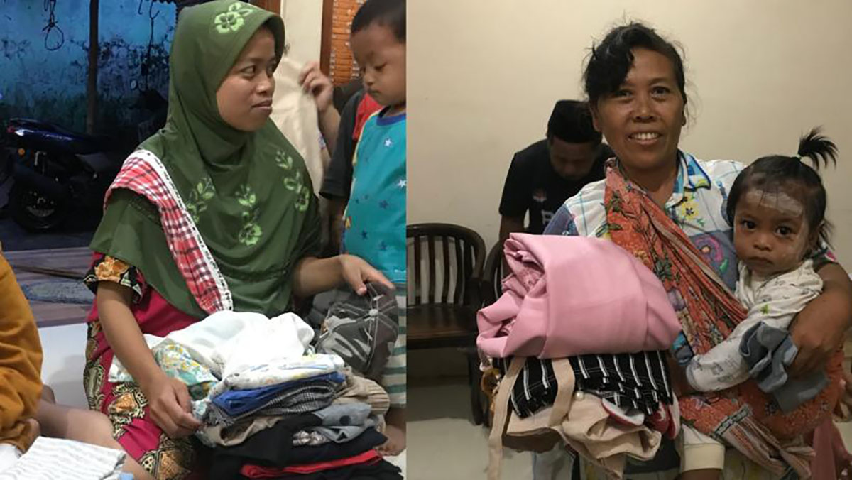 Komunitas Gabut Salurkan Donasi Pakaian ke Masyarakat Dusun Ngiwon Bandongan Magelang