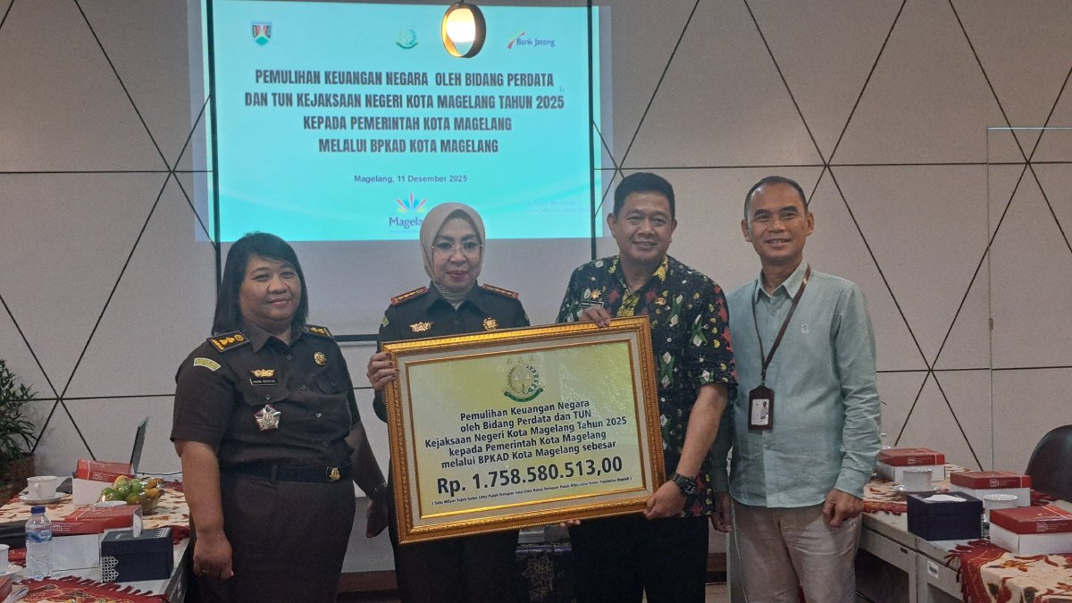 Kolaborasi Pemkot Magelang dan Kejari Berhasil Kembalikan Rp1,75 Miliar Jadi PAD