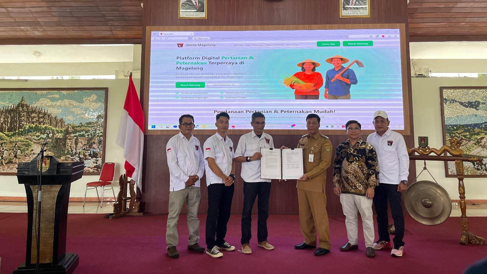 Aplikasi Klinik Tani Genta Pangan Diresmikan, Sarana Membantu Permasalahan Petani di Magelang