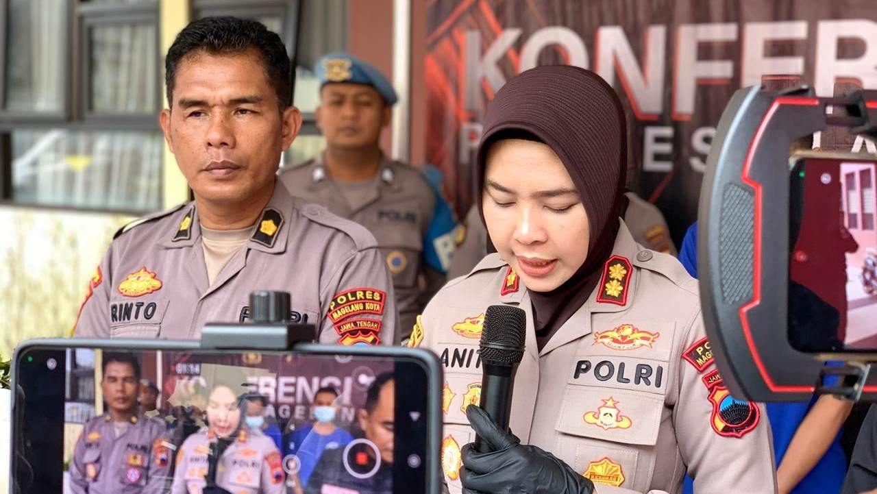 Polisi Ringkus Pencuri Motor di Kota Magelang, Modusnya Hanya Dorong Kendaraan