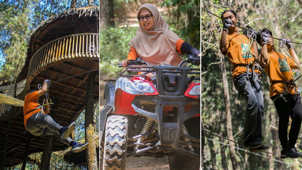 Berwisata Sembari Berpetualang Ala Benteng Takesi di Kopeng Treetop Adventure Park