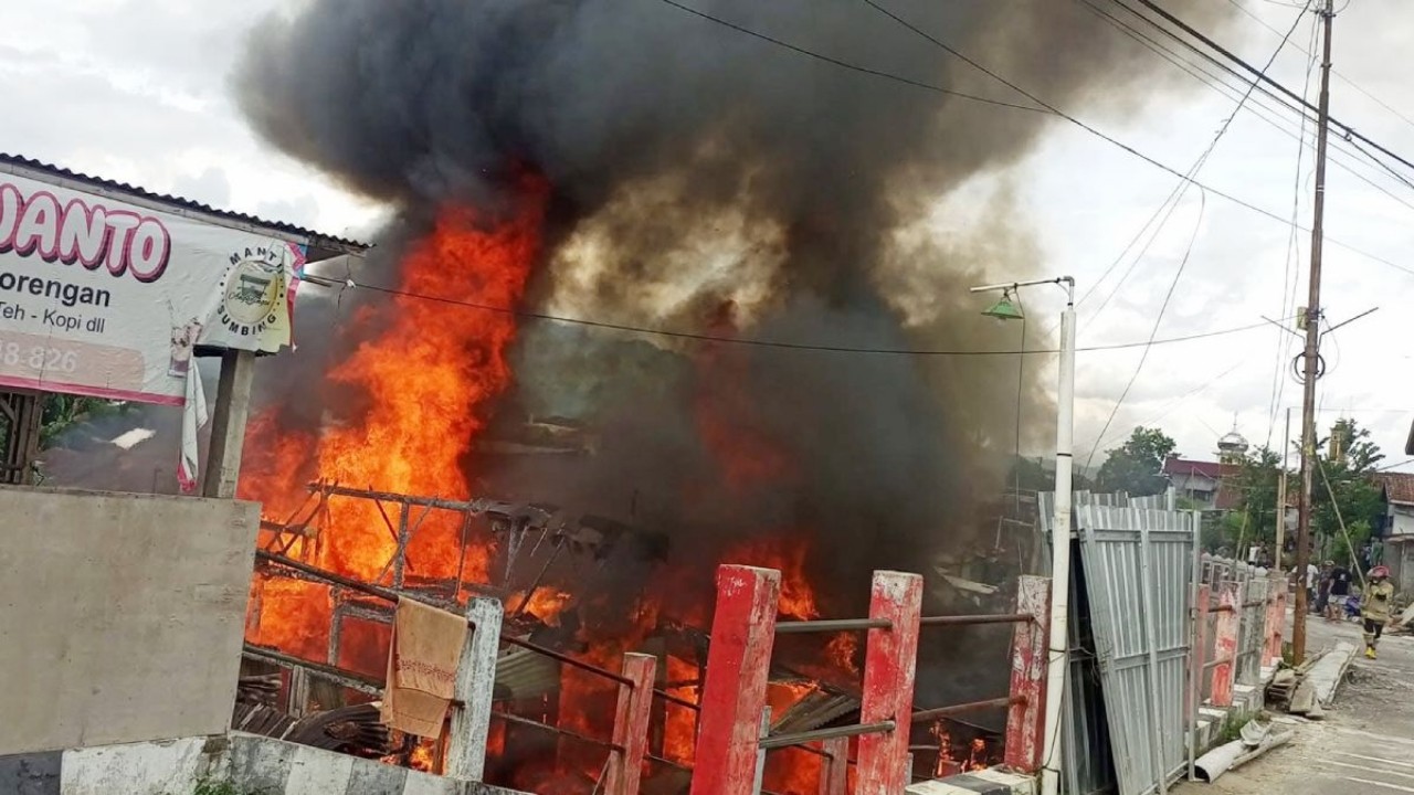 5 Rumah Semi Permanen di Cacaban Kota Magelang Ludes Terbakar, 6 KK Tak Punya Tempat Tinggal