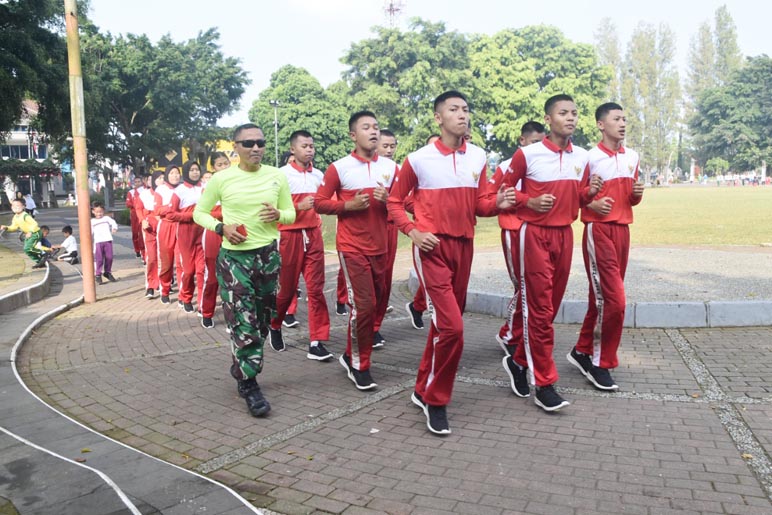 37 Anggota Paskibra Wonosobo Mulai Jalani Latihan Fisik