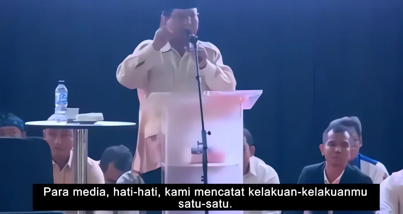Cek Fakta Video Prabowo Ancam Media yang Viral Ternyata Unggahan Tahun 2019