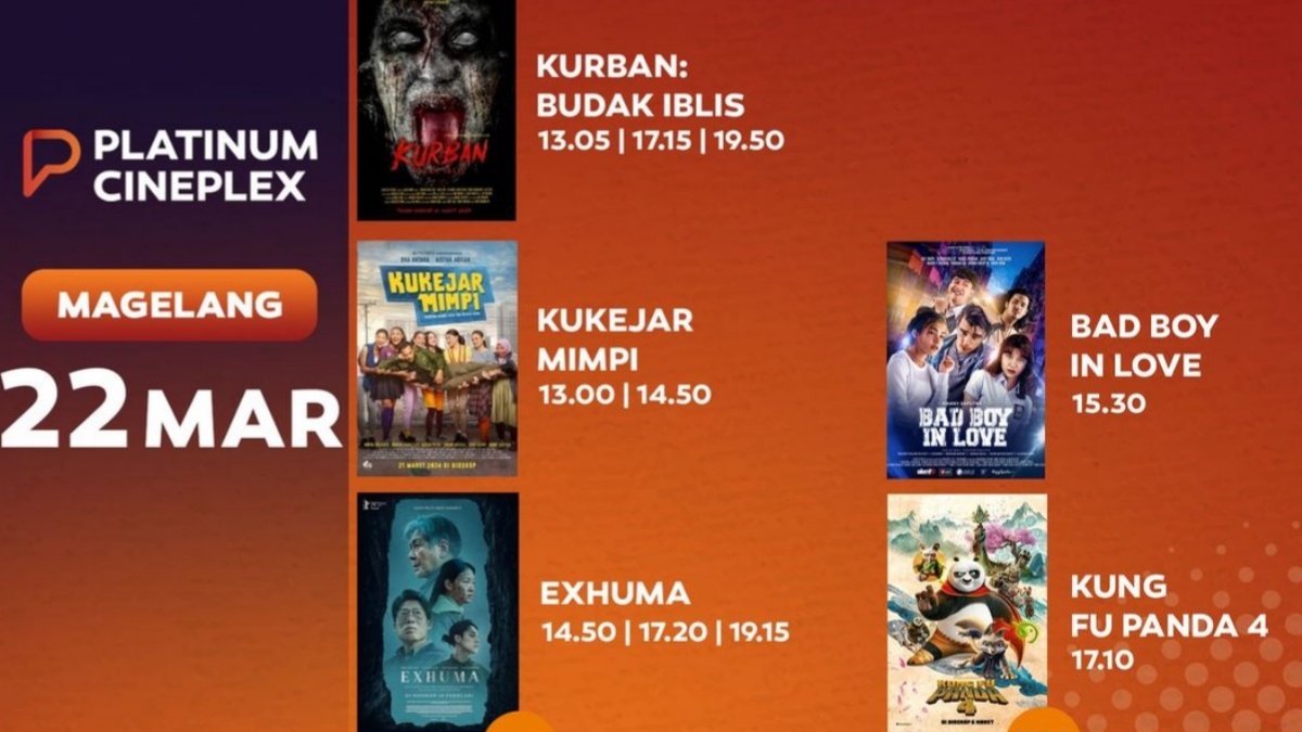 8 Film Bioskop di Cineplex Platinum Magelang Bulan Maret 2024! Masih Ada Exhuma Buruan Nonton