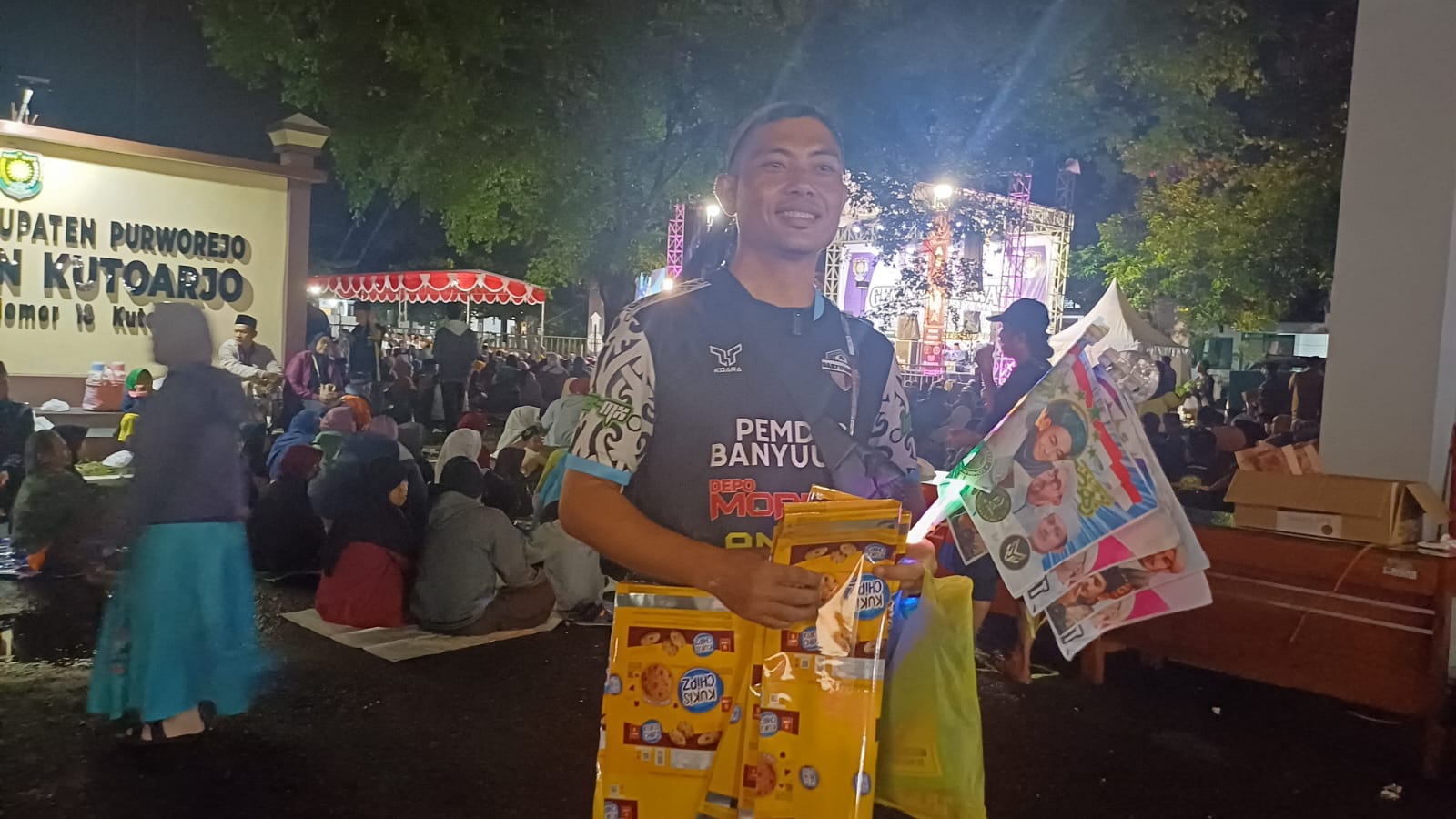 Ratusan Jamaah Ikuti Gema Sholawat Sambut Ramadan dan Hari Jadi ke-195 Purworejo di Kutoarjo