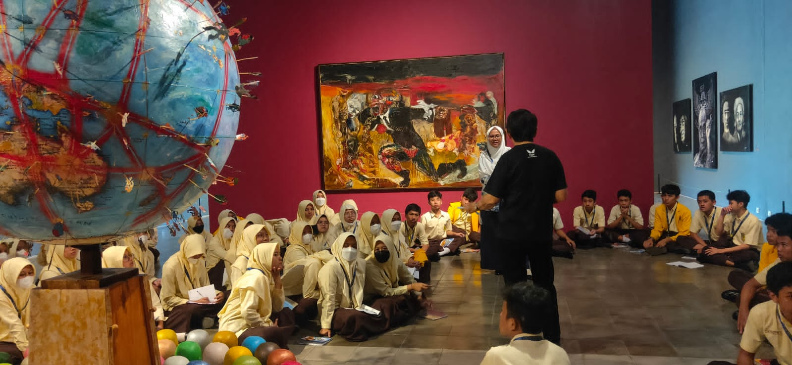 Apresiasi Karya Seni Rupa, Siswa SMP Mutual KunjungI Museum OHD di Magelang