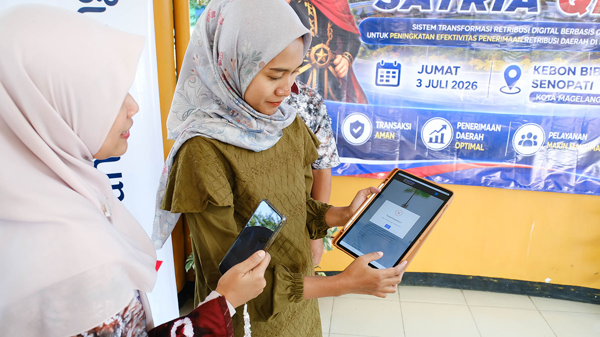 Tinggalkan Transaksi Tunai, Pemkot Magelang Terapkan Bayar Retribusi Pakai SATRIA QRIS