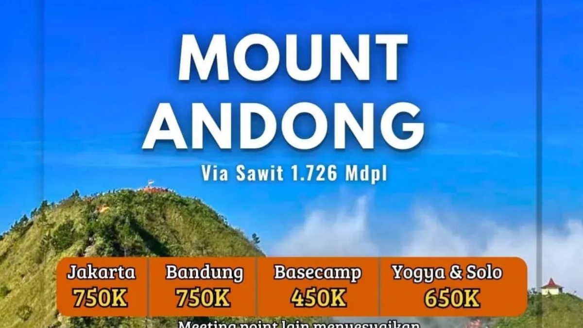 Open Trip Gunung Merbabu dan Andong Via Jalur Pendakian Magelang!