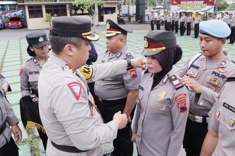 Puluhan Personel Polres Purworejo Naik Pangkat, Laksanakan Tugas Penuh Tanggung Jawab