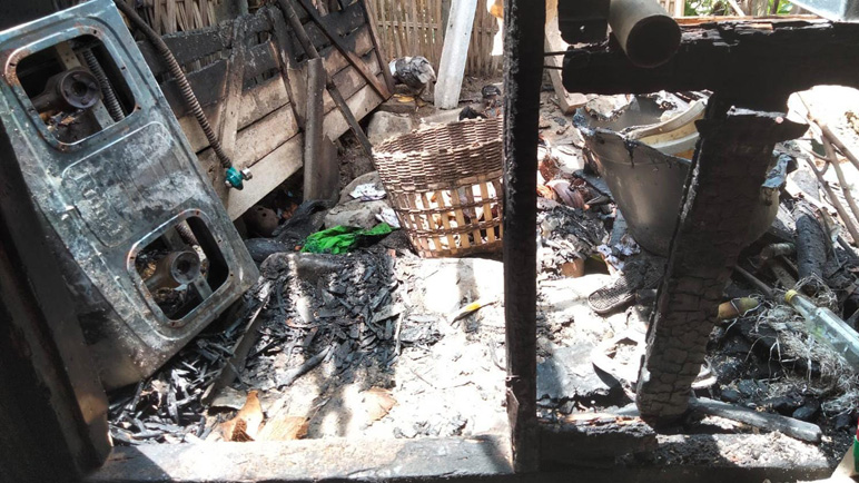 Rumah Terbakar di Wonosobo Akibat Gas Bocor, Pemilik Terluka 
