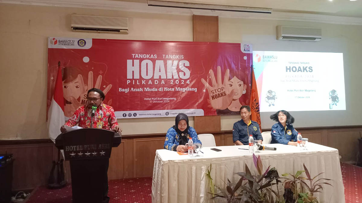 Bawaslu Kota Magelang Ajak Pemuda Kenali Ciri-ciri Berita Hoaks Jelang Pilkada