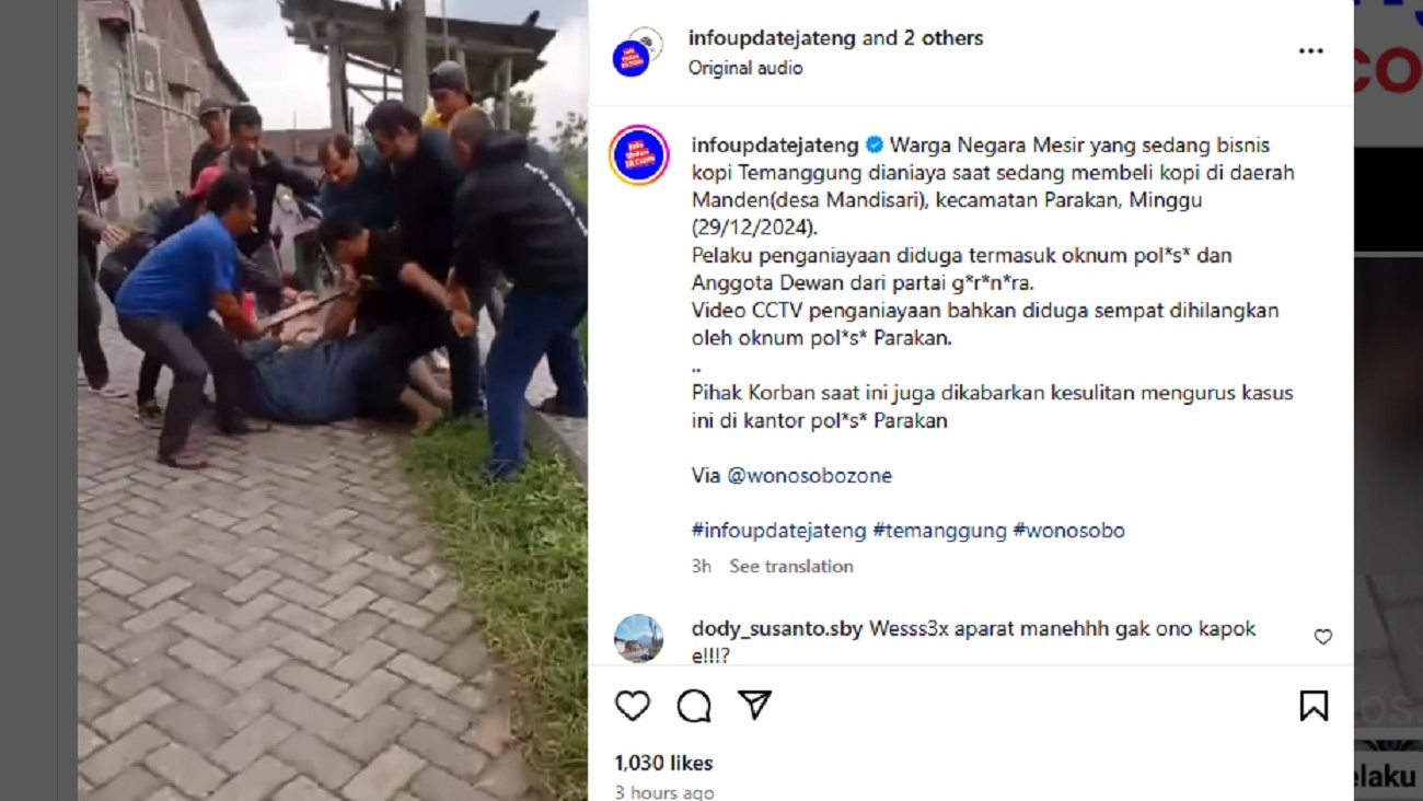 Warga Mesir Korban Penganiayaan di Temanggung, Oknum Polisi dan Anggota Dewan Terlibat?