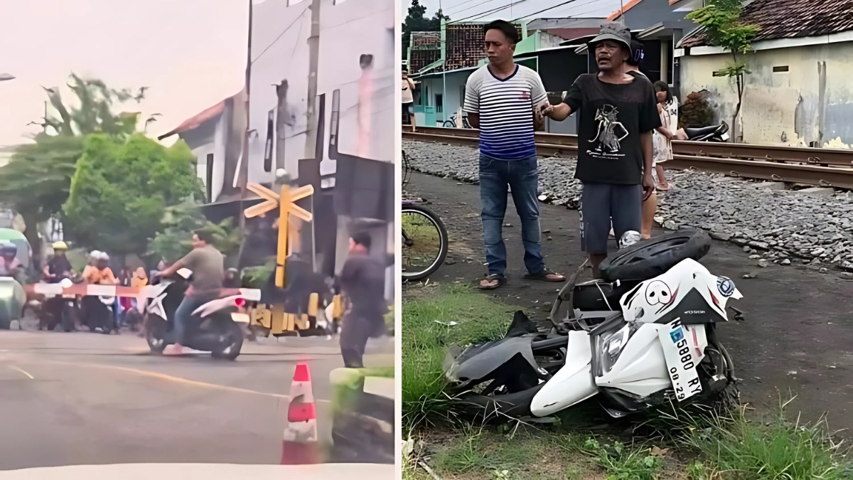 Pemotor yang Bergeming di Atas Rel Kereta di Probolinggo Ternyata Baru Saja Bercerai