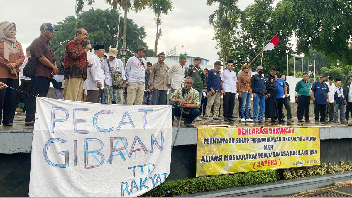 Unjuk Rasa di Magelang, Bentuk Dukungan Wacana Pemakzulan Wapres Gibran