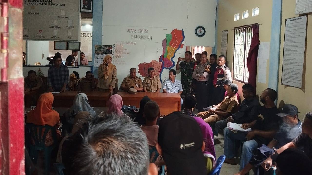 Audiensi Sempat Memanas, Konflik di Desa Sawangan Purworejo Berakhir Damai
