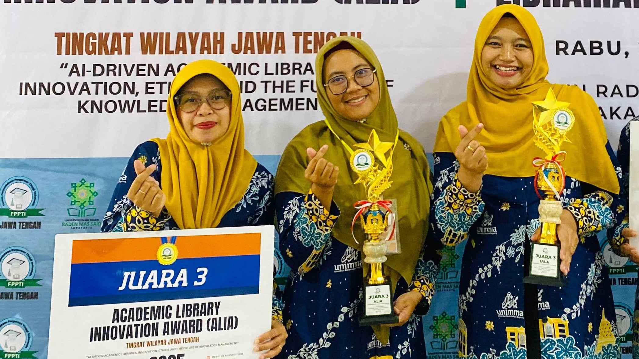 Perpustakaan UNIMMA Raih Juara 3 ALIA 2025 Tingkat Jawa Tengah