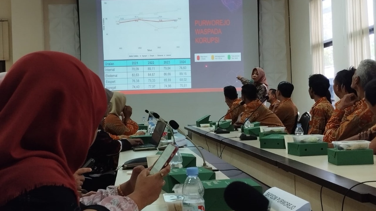 Purworejo Masih Waspada Korupsi, Nilai SPI 2024 Capai 76,61: Pengadaan Barang dan Jasa Paling Rawan