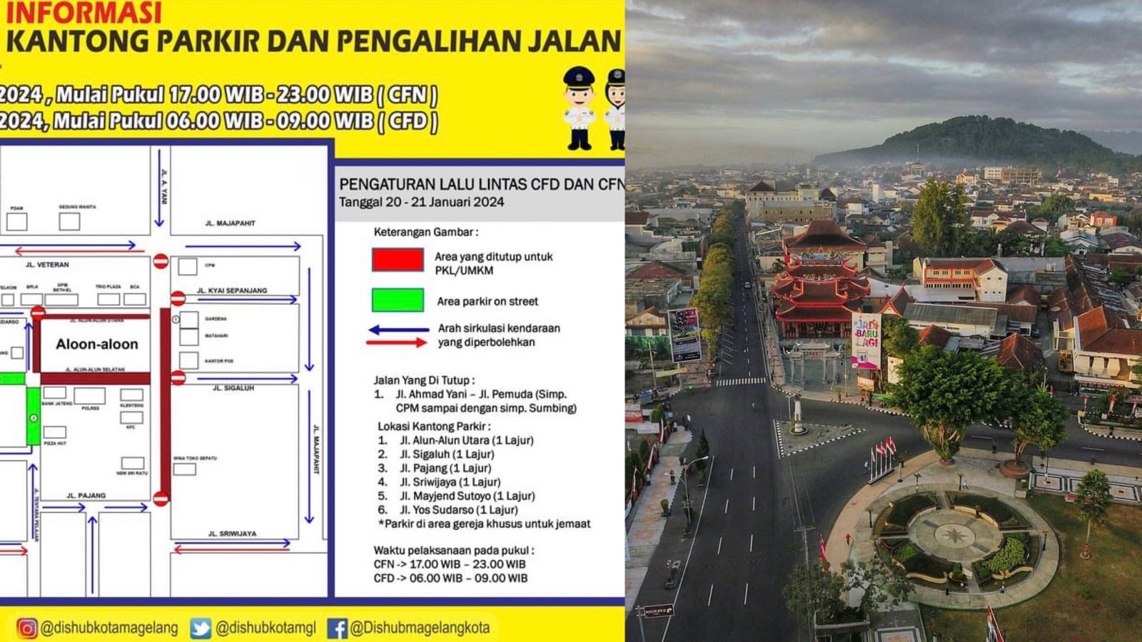 Menyambut Car Free Day dan Car Free Night 2024, Kota Magelang Adakan Rekayasa Lalu Lintas, Cek Informasinya