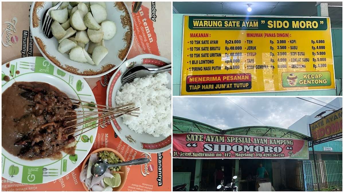 Sate Ayam Kampung Terenak di Magelang Wajib Dicoba! Sate Ayam Sidomoro Kuliner Legendaris Harganya Terjangkau 