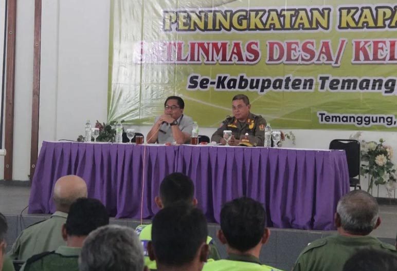 Peningkatan Kapasitas Satlinmas di Temanggung Jelang Pemilu 2024