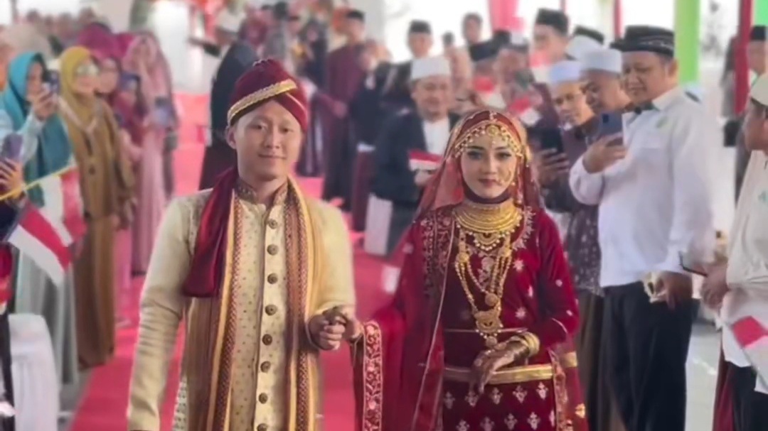 Pernikahan di Purworejo Bertepatan HUT RI Ke-80, Penuh Kemeriahan dan Nuansa Kemerdekaan