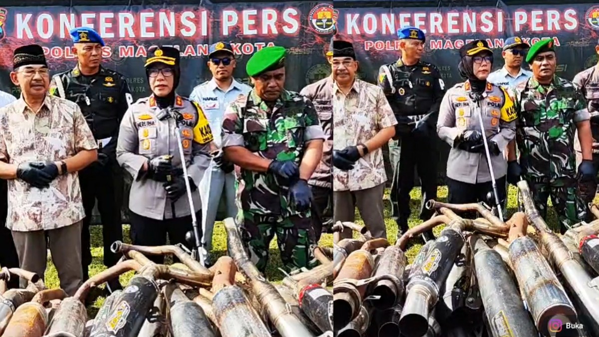 Gencarkan Razia, Polres Magelang Kota Targetkan Zero Knalpot Bising