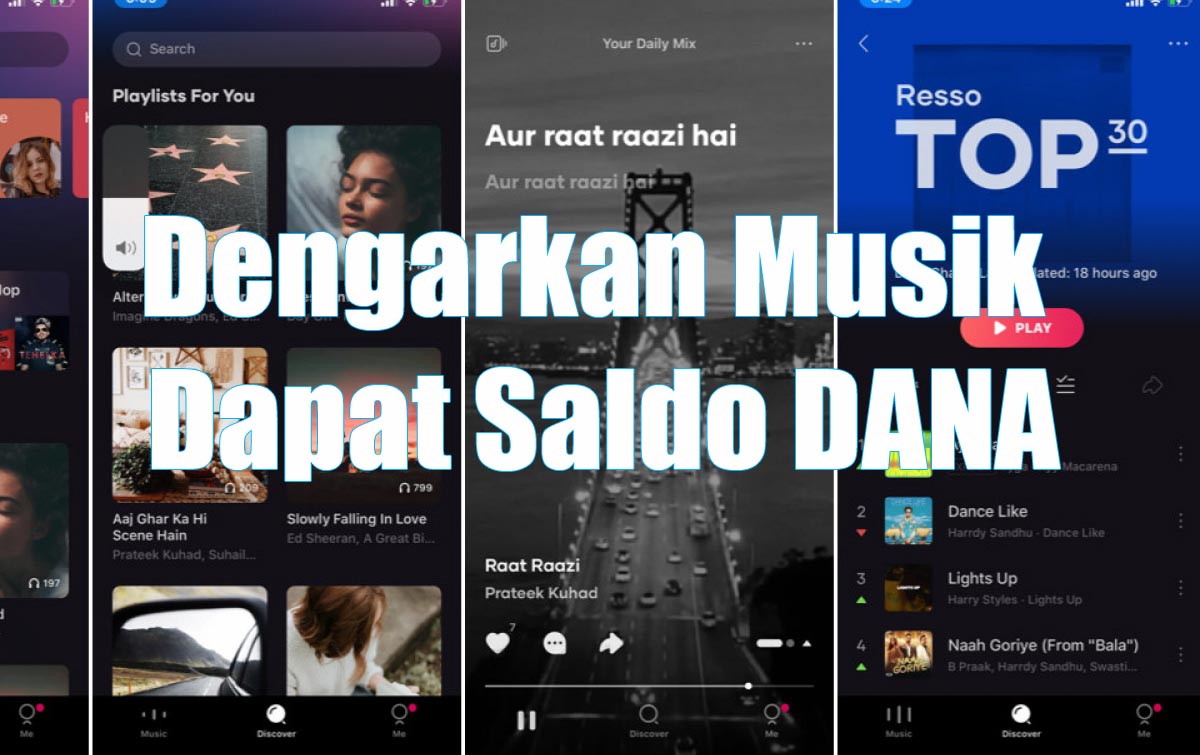 Dengarkan Musik Aja Bisa Dapat Saldo DANA 