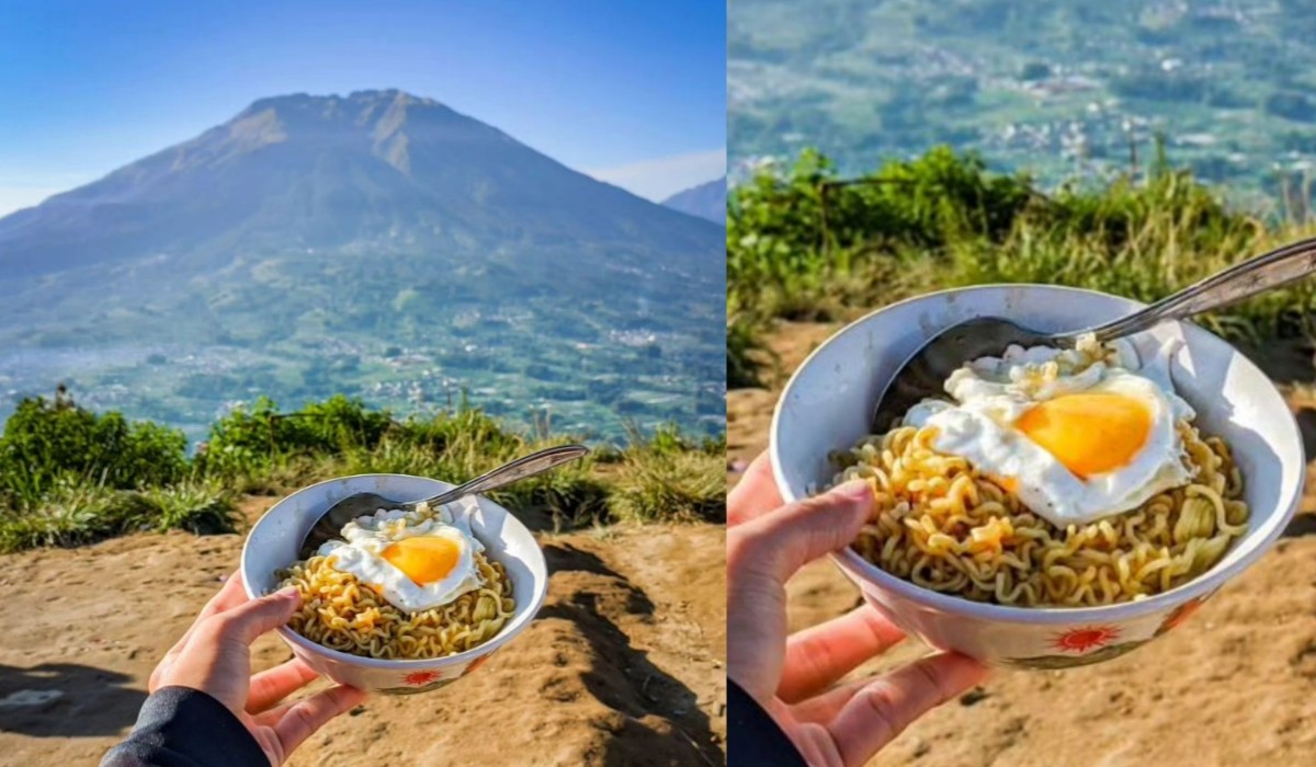 Kenalan Sama Warung Bu Narti, Satu-satunya Warung yang Ada di Puncak Gunung