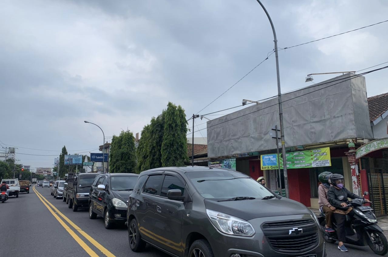 Puncak Arus Balik Sudah Lewat, Tapi Jalanan di Kota Magelang Masih Padat Merayap