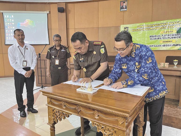 RSUD dr Tjitrowardojo Purworejo dan Kejari Kembali Teken MoU