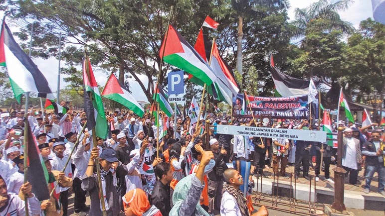 Belasan Ormas Gelar Demo Palestina di Purworejo, Serukan Kemerdekaan dan Boikot Produk Israel