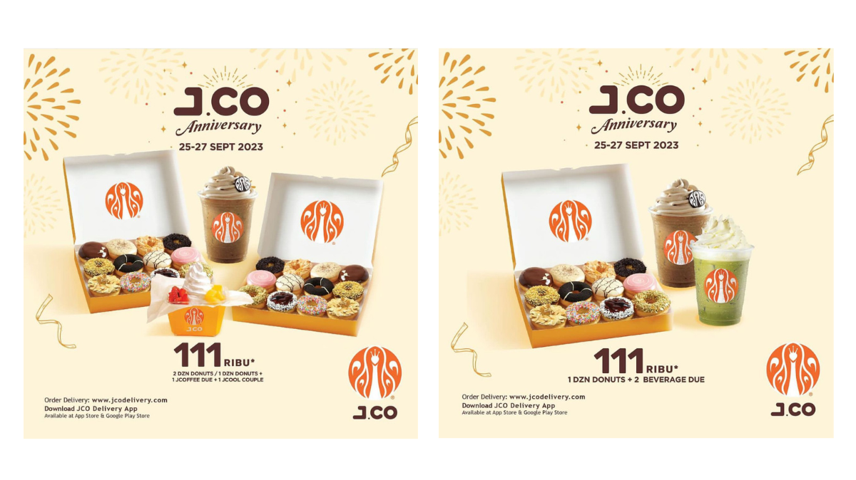 Heboh! Promo Donat J.Co Cuma 3 Hari, 25-27 September 2023