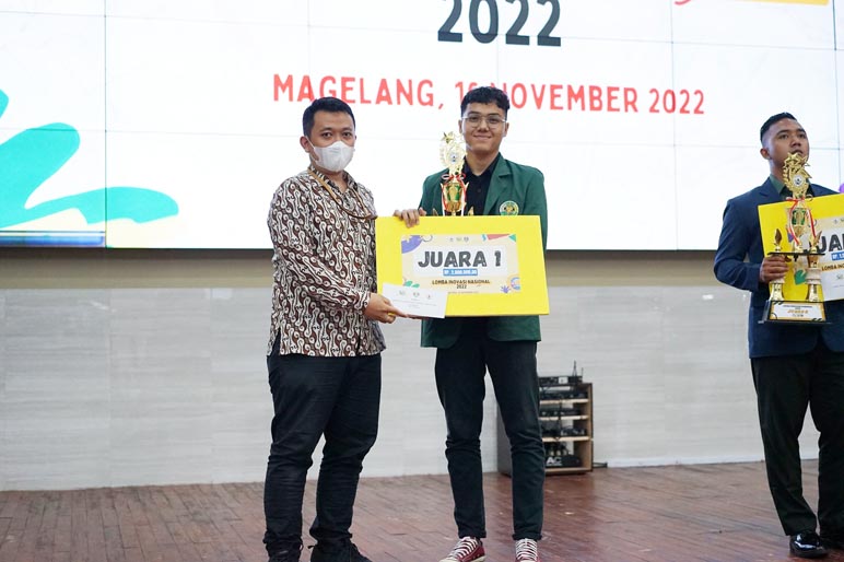 Selamat ! USU Raih Juara 1 Lomba Inovasi Nasional 2022 di Untidar