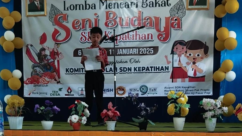 Lomba Mencari Bakat Seni Budaya, Ajang Gali Potensi Siswa SDN Kepatihan Purworejo