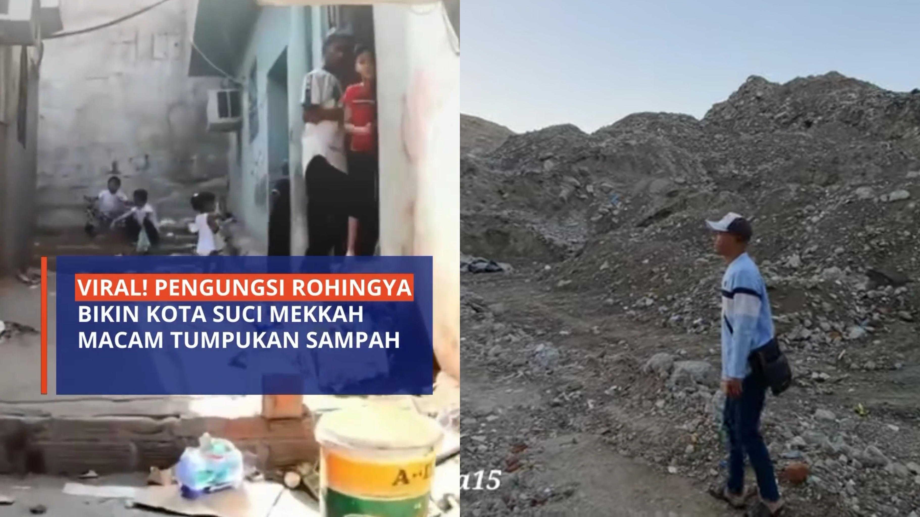 Viral! Pengungsi Rohingya Bikin Kota Suci Mekkah Macam Tumpukan Sampah
