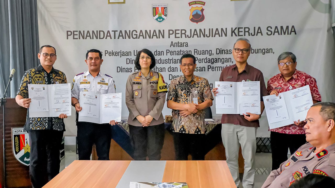 Kawal Pembangunan Bersama, Pemkot Magelang Tandatangani MOU dengan Polres Magelang Kota 