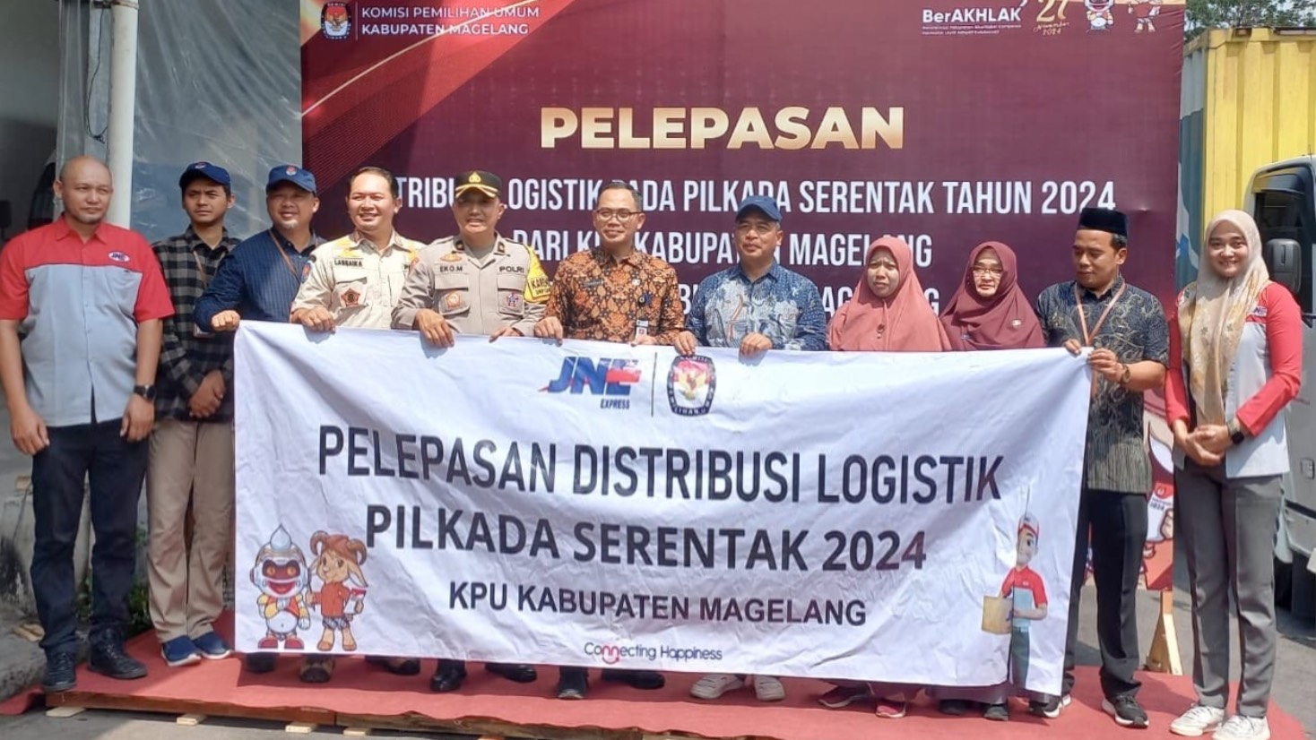 Safety! JNE Dipercaya Jadi Perusahaan Ekspedisi Kirimkan Logistik Pilkada di Tiga Daerah Ini